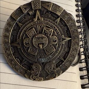Aztec Calendar Belt Buckle